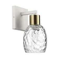 Lumion 1032036; 6583/1W Бра MODERNI LN25 140 белый, золотой/прозрачный/металл/стекло E27 1*40W 220V ICE