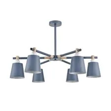 Lumion 47786; 8098/6C Люстра потолочная MODERNI LN25 271 синий/синий металл, дерево/металл Е27 6*60W 220V ROSALINA