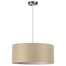 Lumion 48584; 8250/3 Подвес MODERNI LN25 никель/бежевый, металл/текстиль Е27 3*60W 220V NIKKI