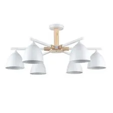 Lumion 47777; 8095/6C Люстра потолочная MODERNI LN25 268 белый/белый металл, дерево/металл Е27 6*60W 220V COLANGE