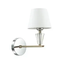 Lumion 39587; 3733/1W Бра NEOCLASSI LN19 68 хром, золотой E27 1*60W 220V LORAINE