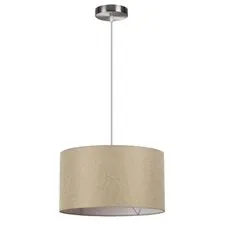 Lumion 48583; 8250/2 Подвес MODERNI LN25 никель/бежевый, металл/текстиль Е27 2*60W 220V NIKKI