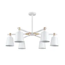 Lumion 47783; 8097/6C Люстра потолочная MODERNI LN25 269 белый/белый металл, дерево/металл Е27 6*60W 220V ROSALINA