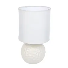 Lumion 48274; 8228/1T Настольная лампа MODERNI LN25 белый, керамика/текстиль E14 1*40W 220V MAKOVIA