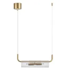 Lumion 47496; 6560/2 Подвес SUSPENTIONI LN25 239 золотой/прозрачный/металл/стекло G9 2*20W 220V TORONTO