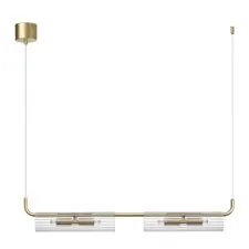 Lumion 47498; 6560/4 Подвес SUSPENTIONI LN25 239 золотой/прозрачный/металл/стекло G9 4*20W 220V TORONTO