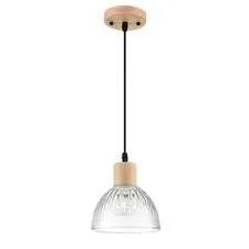 Lumion 47713; 8055/1A Подвесной светильник SUSPENTIONI LN25 310 дерево/прозрачный металл/стекло E27 1*60W 220V NATANA