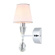 Cloyd 20220 Бра ARTORIA W1 белый абажур высота - 28 см, хром