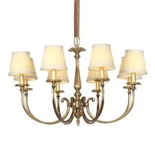 Cloyd 10147 Люстра EVANSVILLE C8 диаметр - 80 см, латунь/коричневый