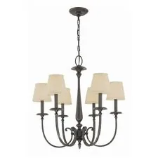 Cloyd 10145 Люстра EVANSVILLE C6 диаметр - 64 см, черный