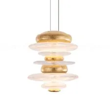 Cloyd 11185 Подвесной светильник GEFEST P2 высота - 18 см, золото сусальное