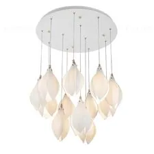 Cloyd 10363 Люстра MANGRA C12 диаметр - 53 см, керамика белый