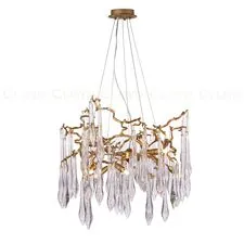 Cloyd 10977 Люстра SURINAM C8 диаметр - 60 см, латунь бесцветное стекло