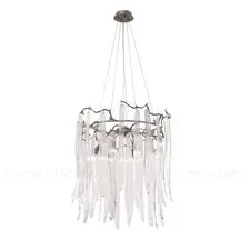 Cloyd 10394 Люстра SULAWESI C8 диаметр - 61 см, серебро темно прозрачное стекло