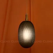 Cloyd 11436 Подвесной светильник ZAPFEN P1 диаметр - 13 см, латунь дымчатое стекло
