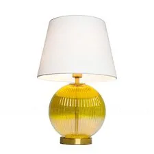 Cloyd 30115 Настольная лампа ZUCCHINI T1 высота - 54 см, латунь янтарное стекло