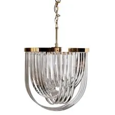 Garda Decor 20MD3279-6G Светильник потолочный стекло/золото d54*64см