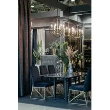 Garda Decor 91GH-2020-6 Лампа потолочная Сфера латунь/черный d.56см h.60см