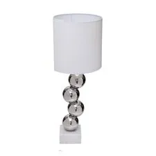 Garda Decor K2KM1254T-W Лампа настольная d45*h72см плафон белый