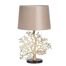 Garda Decor 69-818021 Лампа настольная "Дерево" плафон бежевый d43,5*69 см