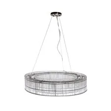 Garda Decor 91GH-80568 Люстра подвесная никель/стекло прозрач. d85*h150см