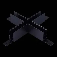 ST LUCE ST007.489.00 Коннектор X-образный для подвесного / накладного магнитного  шинопровода Черный