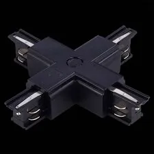 ST LUCE ST030.409.17 Х-образный токоподвод для трехфазного шинопровода Черный