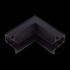 ST LUCE ST007.449.00 Внутренний угол-соединитель для встраиваемого магнитного шинопровода Черный