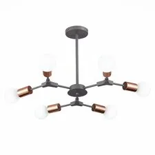 EVOLUCE SLE106403-06 Светильник потолочный Серый, Розовое золото E27 6*60W