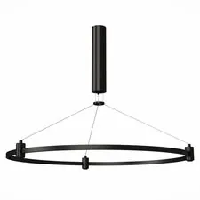 ST LUCE ST025.413.00 Шинопровод-кольцо FARM с подвесами и основанием под блок питания Черный