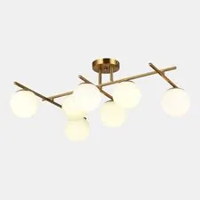 EVOLUCE SLE1195-302-07 Светильник потолочный Латунь/Белый E14 7*40W