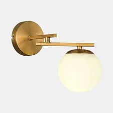 EVOLUCE SLE1195-301-01 Светильник настенный Латунь/Белый E14 1*40W