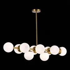 EVOLUCE SLE1191-202-10 Светильник потолочный Золотистый/Белый E27 10*60W