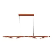 ST LUCE SL1018.603.04 Светильник подвесной ST-Luce терракотовый/прозрачный LED 4*32W 4000K