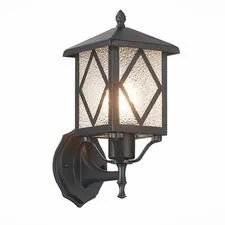 ST LUCE SL084.401.01 Светильник уличный настенный ST-Luce Черный/Черный, Прозрачный E27 1*60W