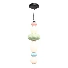 ST LUCE SL6134.433.01 Светильник подвесной ST-Luce черный/розовый, зеленый, синий, опаловый LED 1*24W 3000K