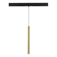 ST LUCE ST683.346.08 Магнитный трековый светильник Золотистый LED 1*8W 4000K 450Lm Ra90 24° IP20 D30xH500 48