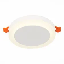 ST LUCE ST104.542.06 Светильник встраиваемыйаиваемый Белый LED 1*6W 4000K 468Lm Ra>80 120° IP20 D110xH20 170-240V