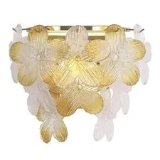 ST LUCE SL6240.201.02 Светильник настенный ST-Luce золотистый/Прозрачный, январный E14 2*60W