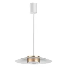 NOVOTECH 358895 OVER NT22 228 белый/золото Светильник накладной светодиодный, провод 2м IP20 LED 4000К 18W 220-240V PILZ