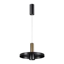 NOVOTECH 358984 OVER NT22 198 бронза светлая/черный Светильник светодиодный накладной, провод 2м IP20 LED 4000K 15W 220V ALBA