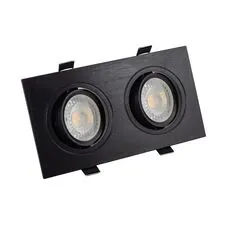 Denkirs DK3022-BK Встраиваемый светильник, IP 20, 10 Вт, GU5.3, LED, черный, пластик