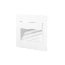 Denkirs DK3050-WH Светильник встраиваемый в стену, IP 20, LED 3000, 1 Вт, белый, пластик