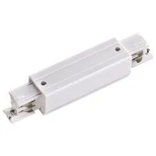 NOVOTECH 135050 PORT NT19 137 белый Соединитель с токопроводом прямой внешний для трехфазн. шинопровода IP20