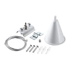 NOVOTECH 135151 PORT NT22 087 белый Подвесной комплект с 2-х метровым тросом для однофазного двухжильного шинопровода IP20
