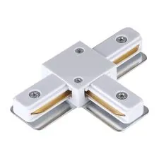 NOVOTECH 135143 PORT NT22 087 белый Соединитель с токопроводом "T" для однофазного двухжильного шинопровода IP20 220V