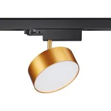 NOVOTECH 358760 PORT NT21 148 матовое золото Трехфазный трековый светодиодный светильник IP20 LED 24W 4000K 2100Лм 100-265V PROMETA