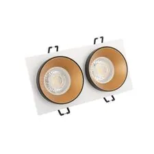 Denkirs DK2422-GD Встраиваемый светильник, IP 20, 50 Вт, GU10, черный/золотой, алюминий