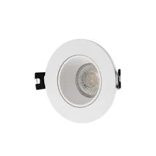 Denkirs DK3061-WH Встраиваемый светильник, IP 20, 10 Вт, GU5.3, LED, белый/белый, пластик