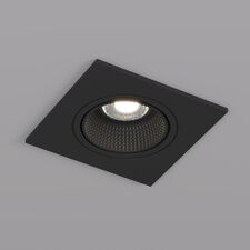 Denkirs DK3071-BK Встраиваемый светильник, IP 20, 10 Вт, GU5.3, LED, черный/черный, пластик